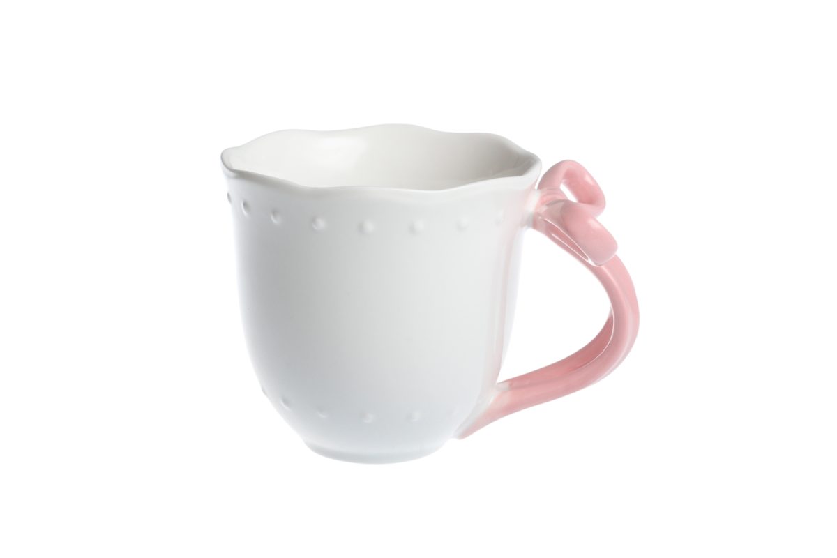 Tazza mug Ribbon Grace in porcellana - ml 350 - Isabelle Rose